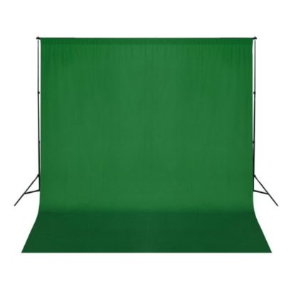 Taustakangas puuvilla chromakey 300x300 cm vihreä